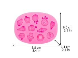 Molde silicona paletas y dulces